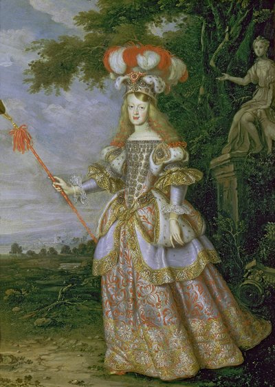 Empress Margaret Theresa, Dressed as a Character from La Galatea, 1667 by Thomas of Ypres